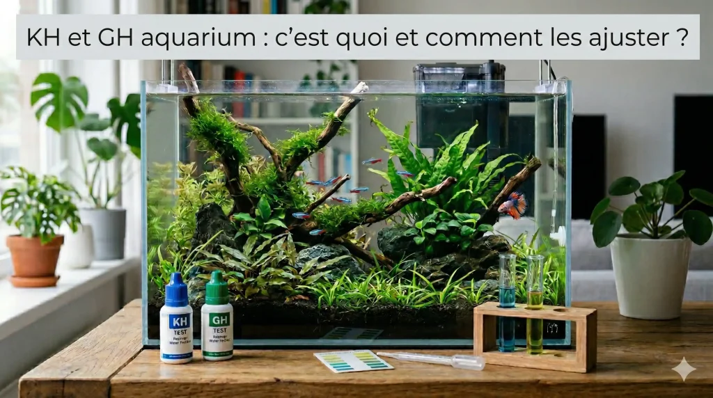 Tests KH et GH dans un aquarium planté débutant