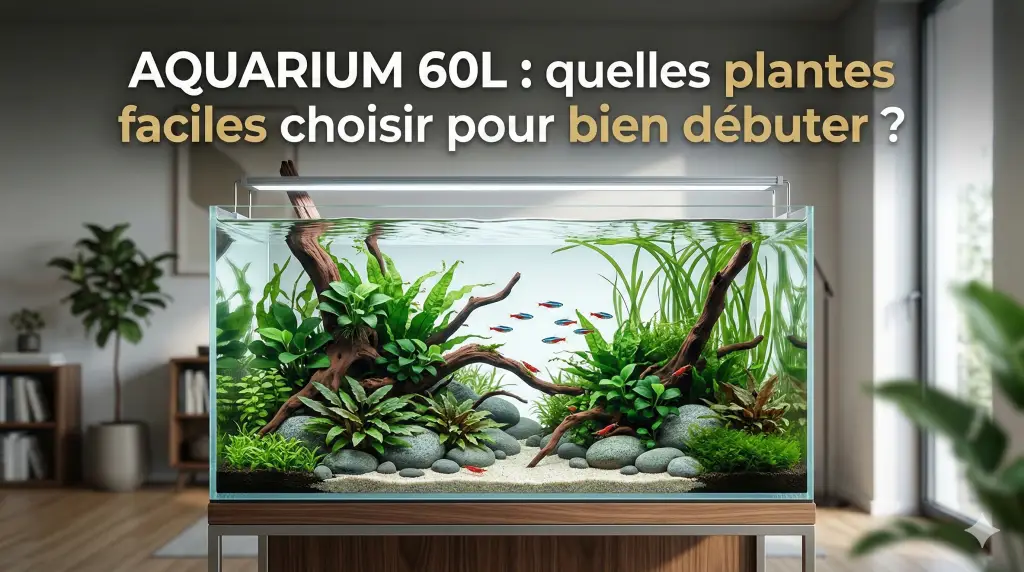 Plantes faciles pour aquarium 60L planté débutant