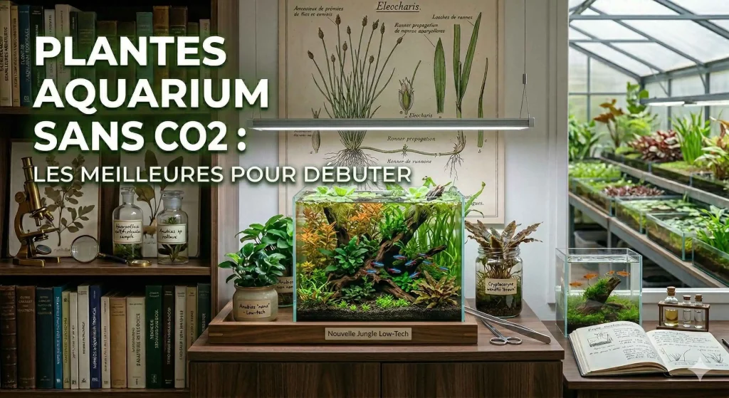 Plantes aquarium sans CO2 dans un bac planté débutant