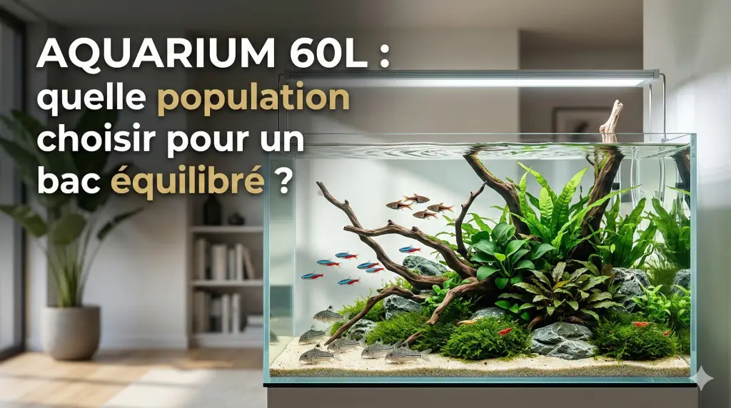 Population idéale pour aquarium 60L planté débutant