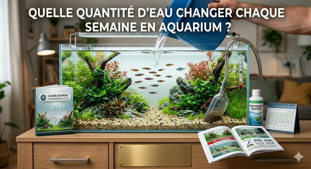 Quantité d’eau à changer chaque semaine dans un aquarium planté