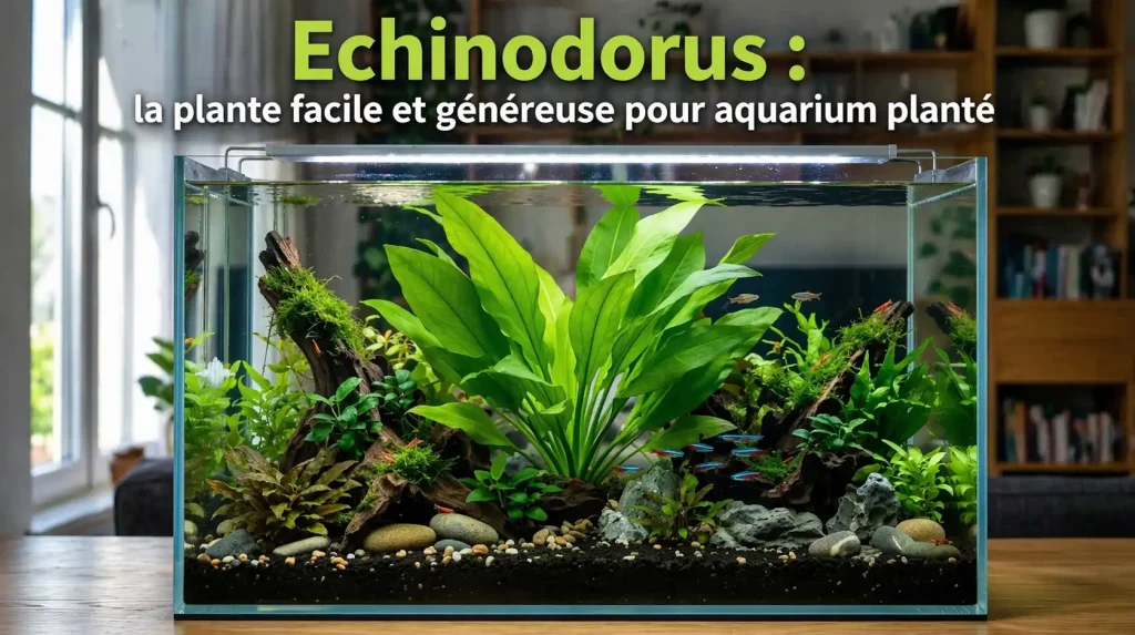 Echinodorus dans un aquarium planté débutant