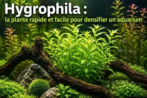 Hygrophila dans un aquarium planté débutant