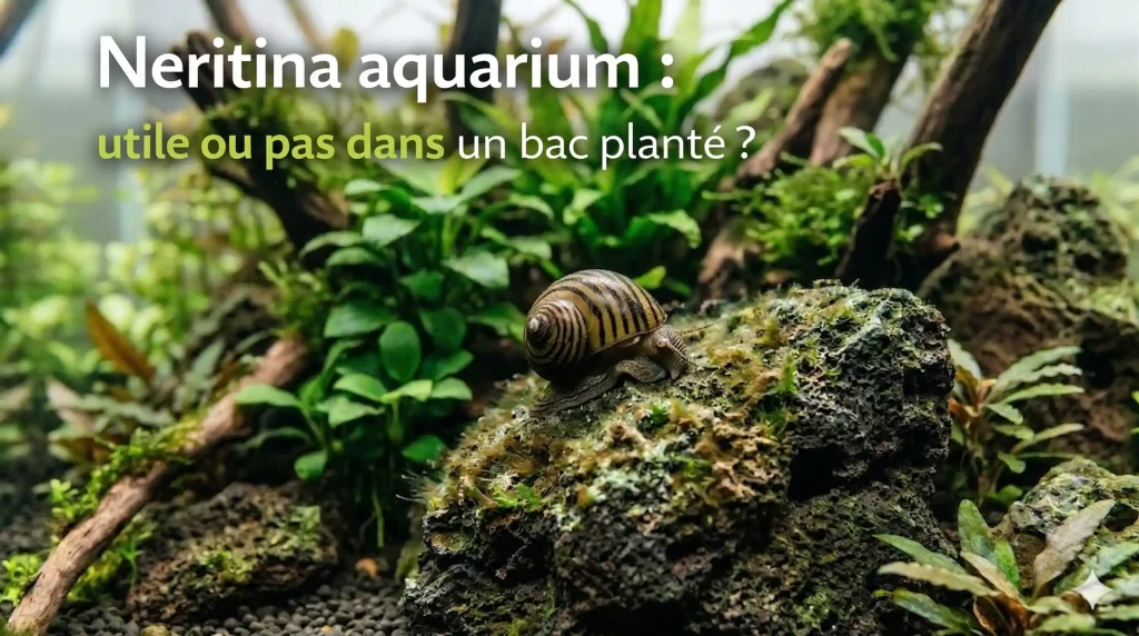 Neritina dans un aquarium planté débutant