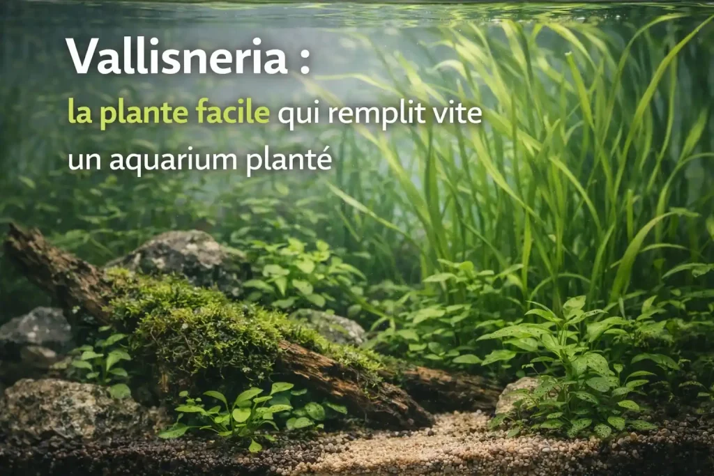 Vallisneria dans un aquarium planté débutant